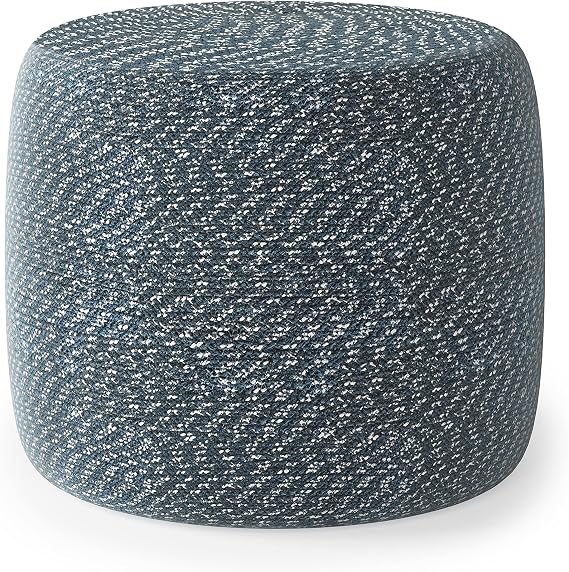Round Braided Cotton Pouf