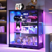 Glass Display Cabinet with RGB Lights