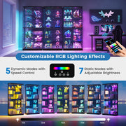 71" Lighted Display Cabinet with RGB Glass Doors