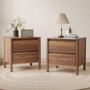 Walnut Nightstands Set of 2