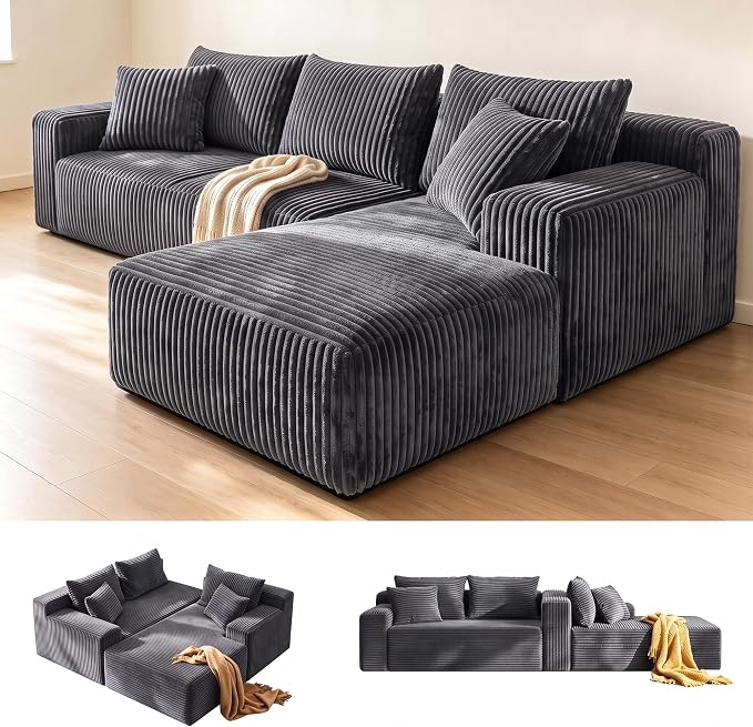 Corduroy Modular Sectional Sofa