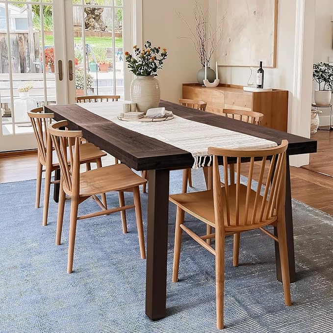 Acacia Wood Dining Table for 6