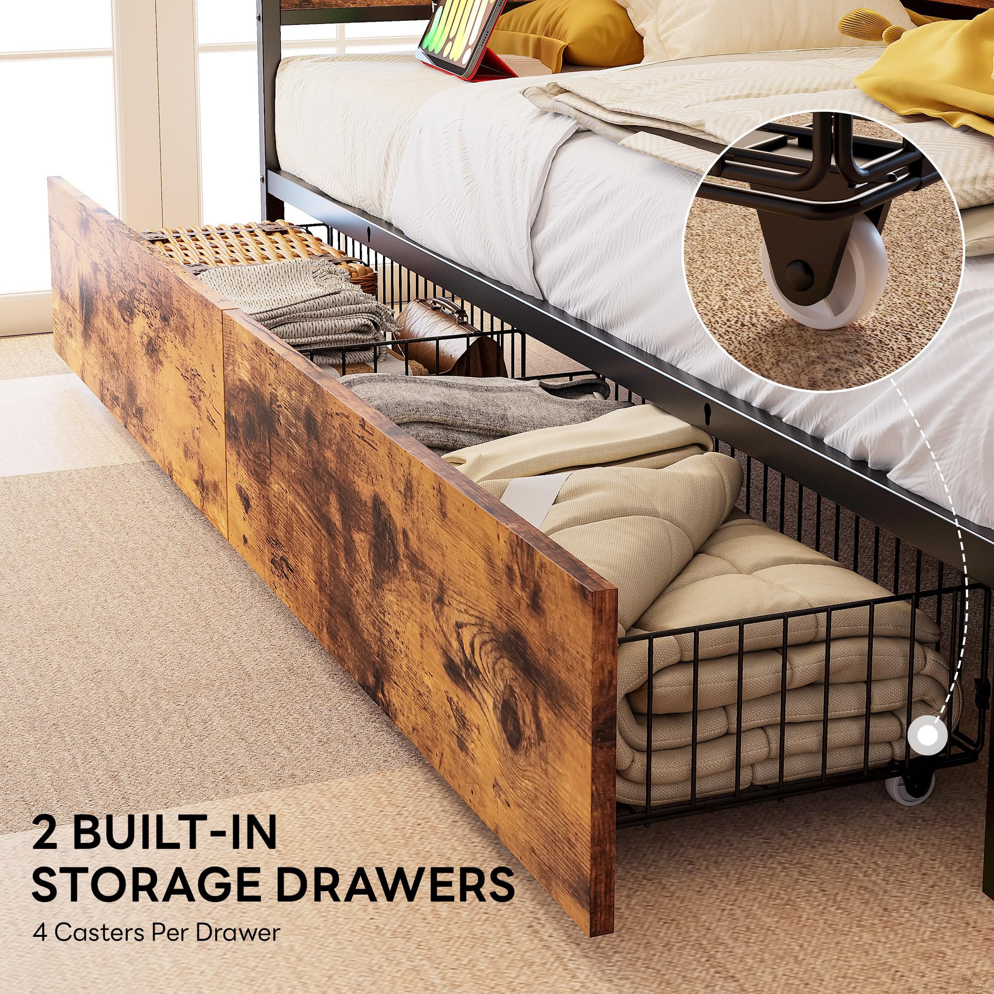 Twin Daybed with Storage & Charging Station