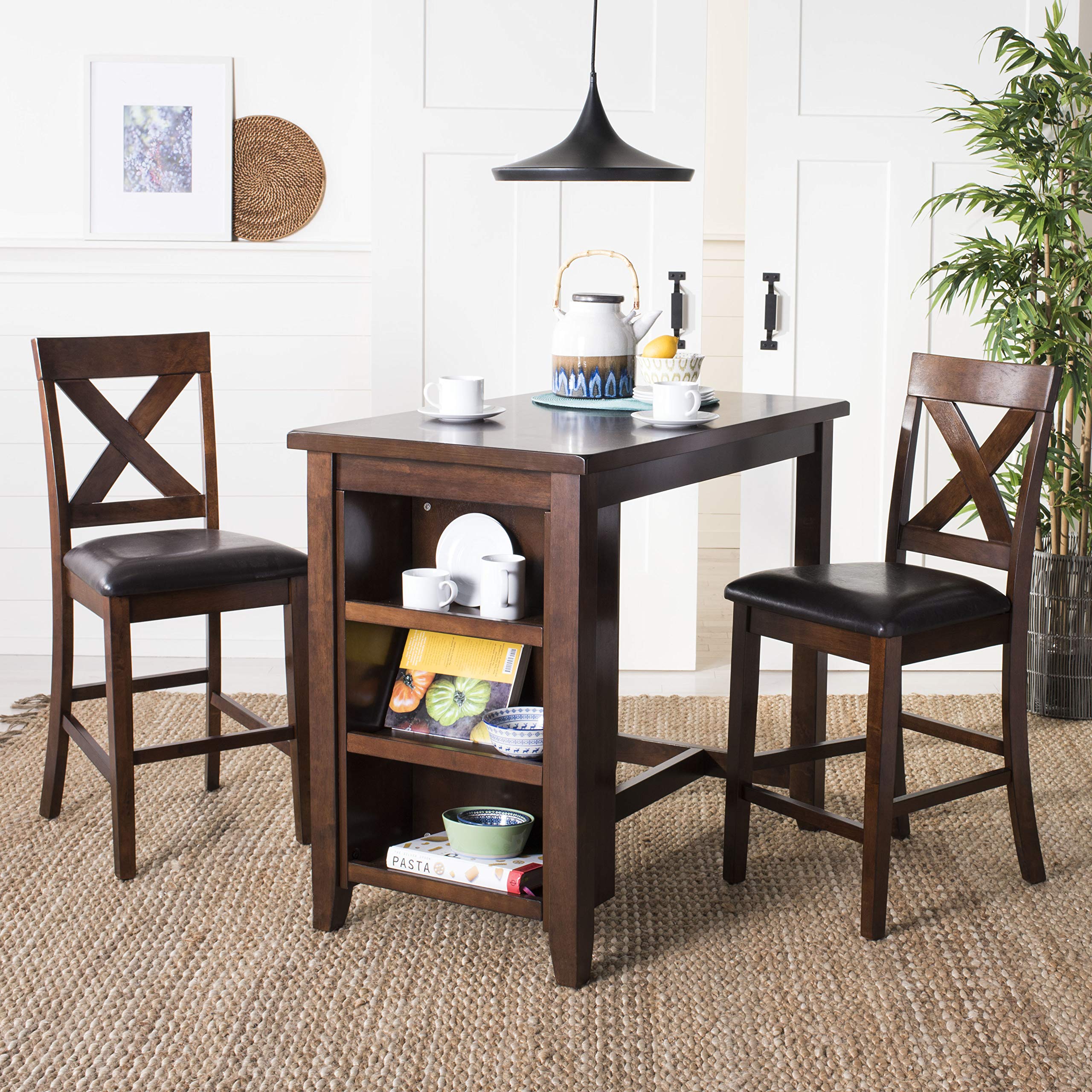 3-Piece Pub Dining Set with Storage