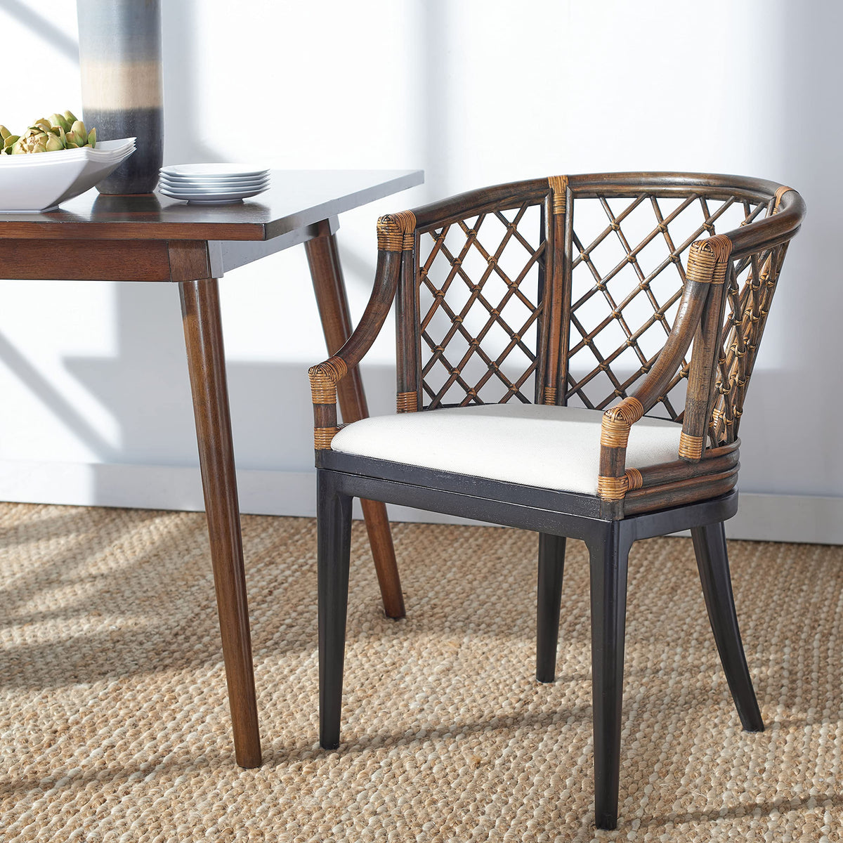 Rattan Accent Armchair