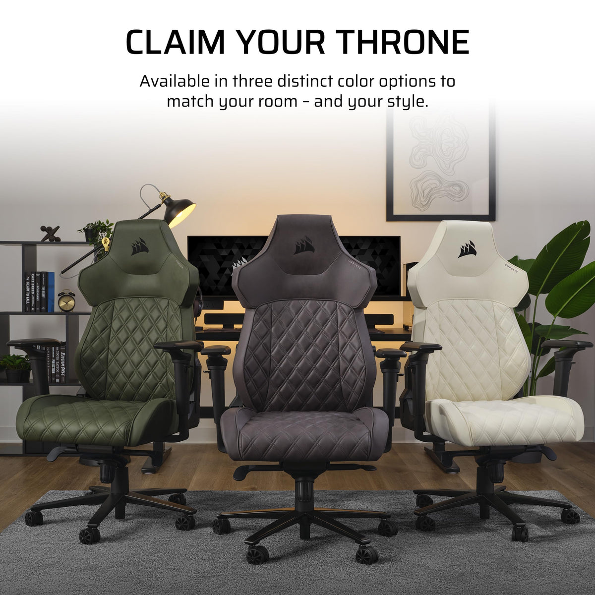 Fabric Gaming Chair with Lumbar Support