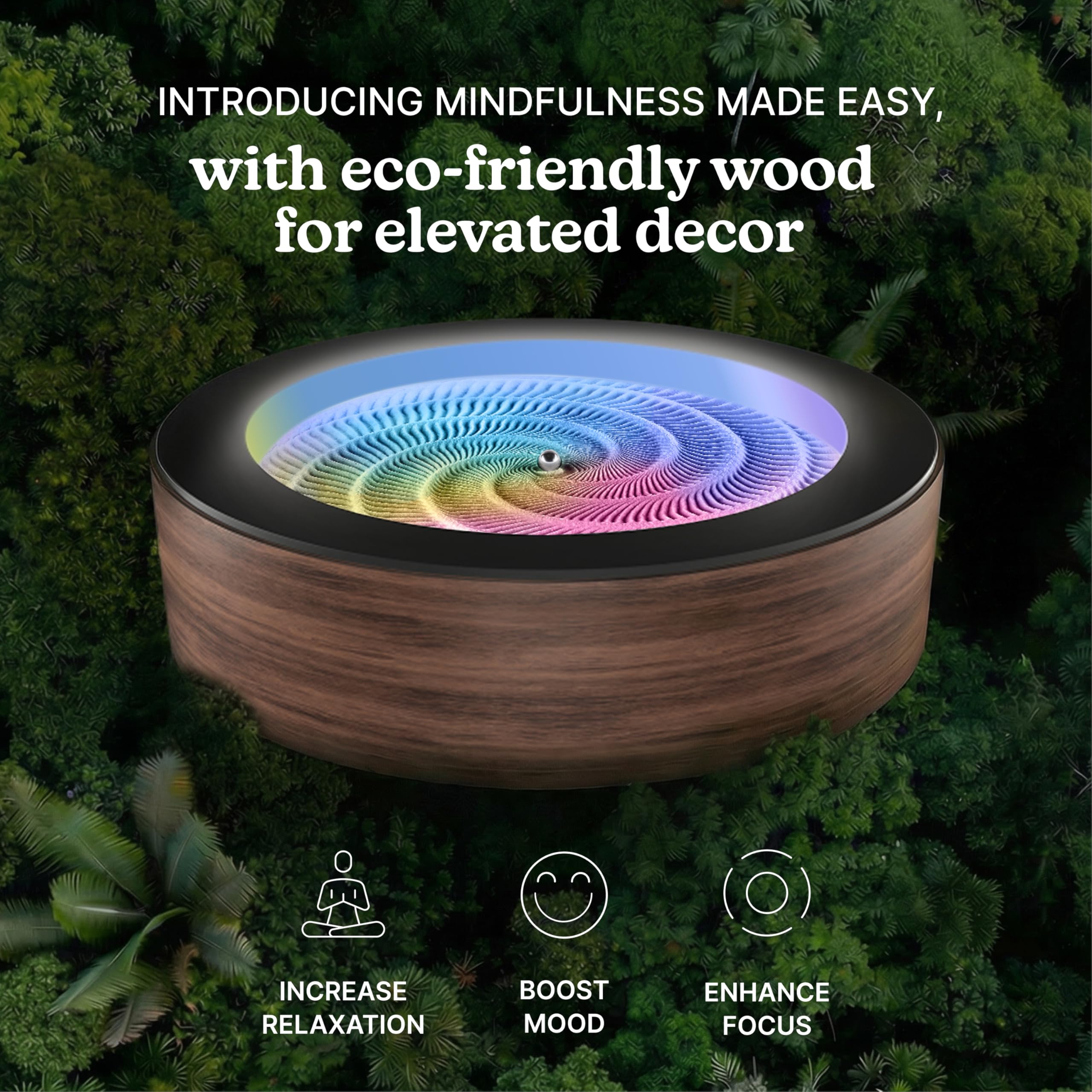 10" Wood Sand Table with LED Lights & App Control