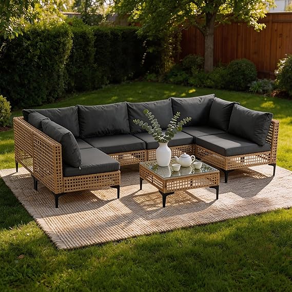 7-Piece Outdoor Sectional Sofa Set