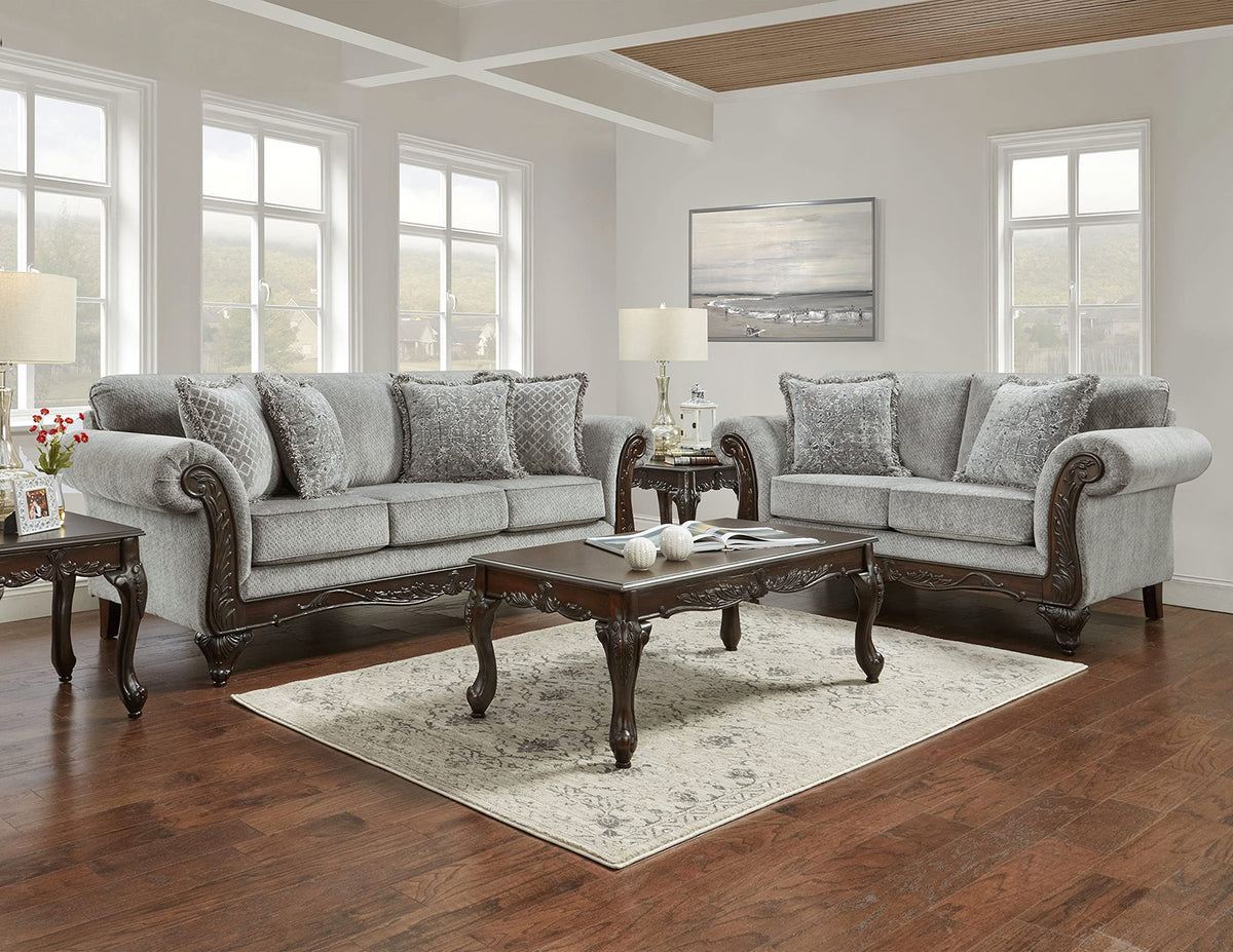 5-Piece Chenille Living Room Set