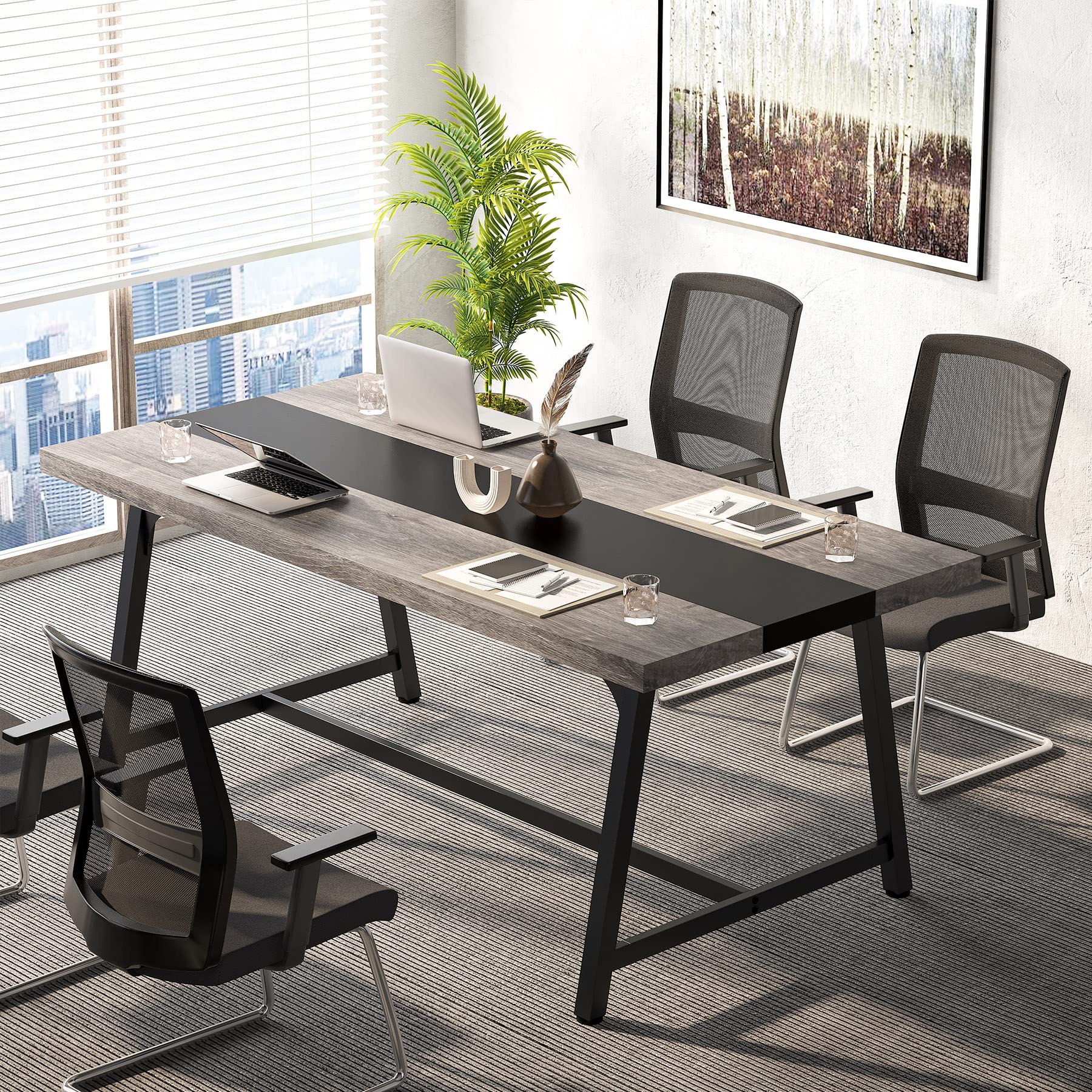 6FT Rectangle Conference Table for 6-8 People