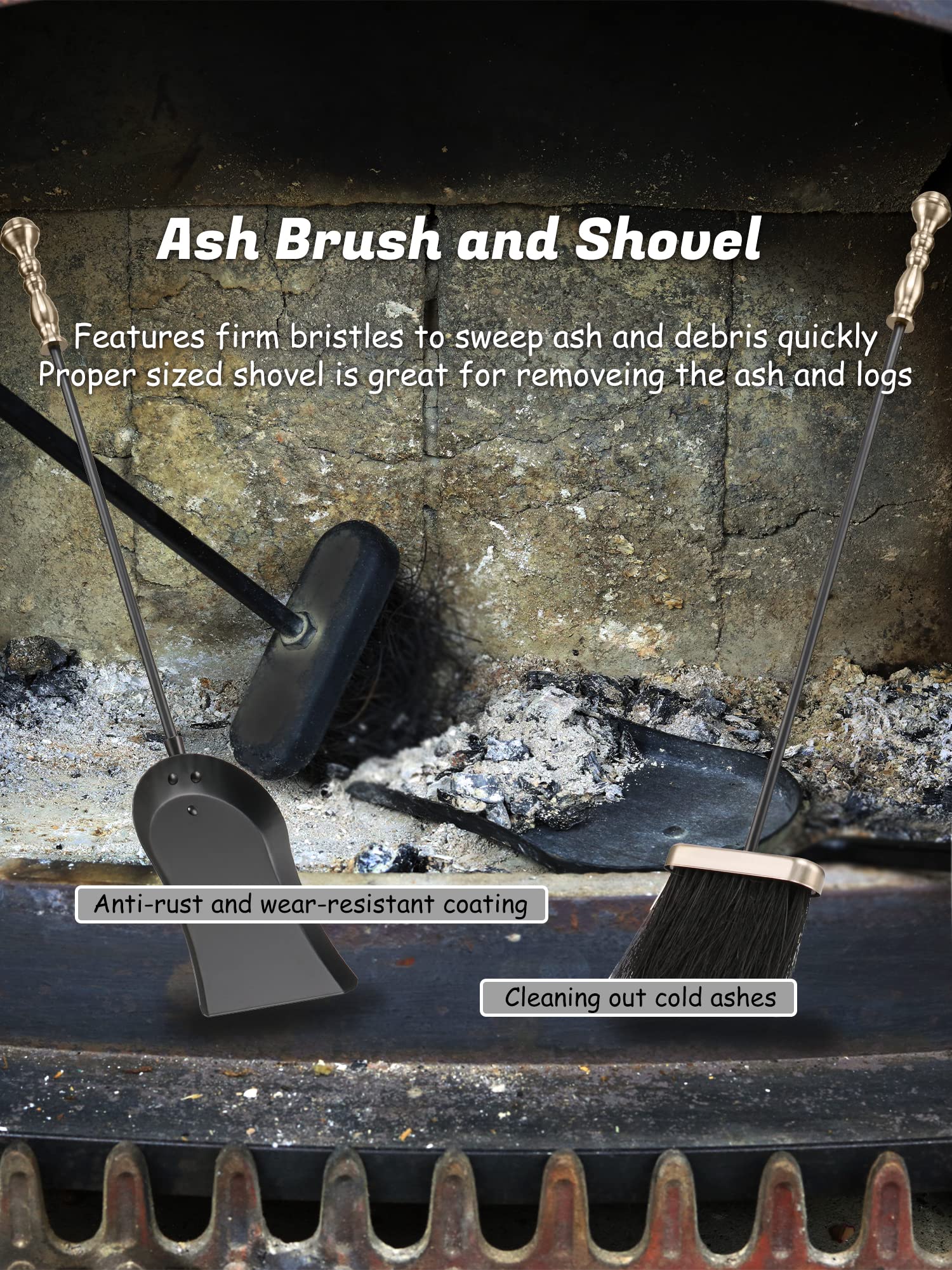 5-Piece Fireplace Tool Set