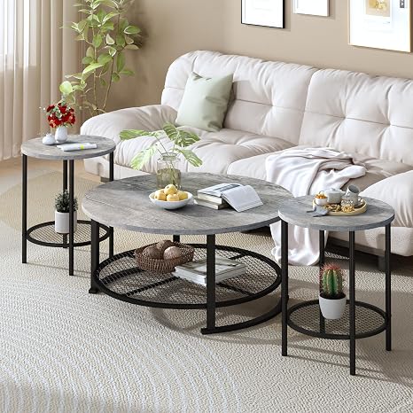 3-Piece Coffee Table & End Table Set