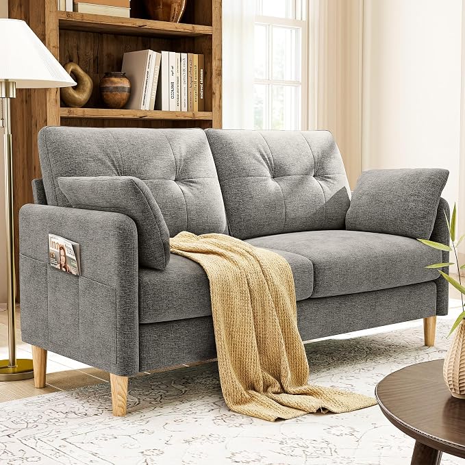 Chenille Loveseat Sofa