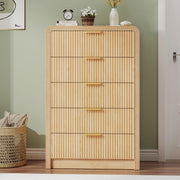 Fluted Dresser with Drawers