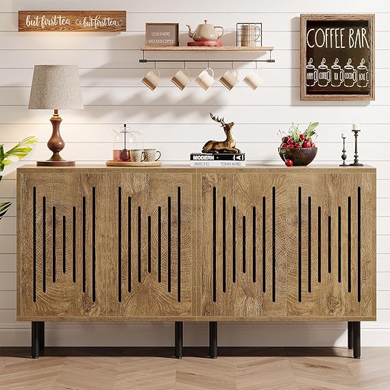 59" Sideboard Buffet Cabinet with Adjustable Shelves