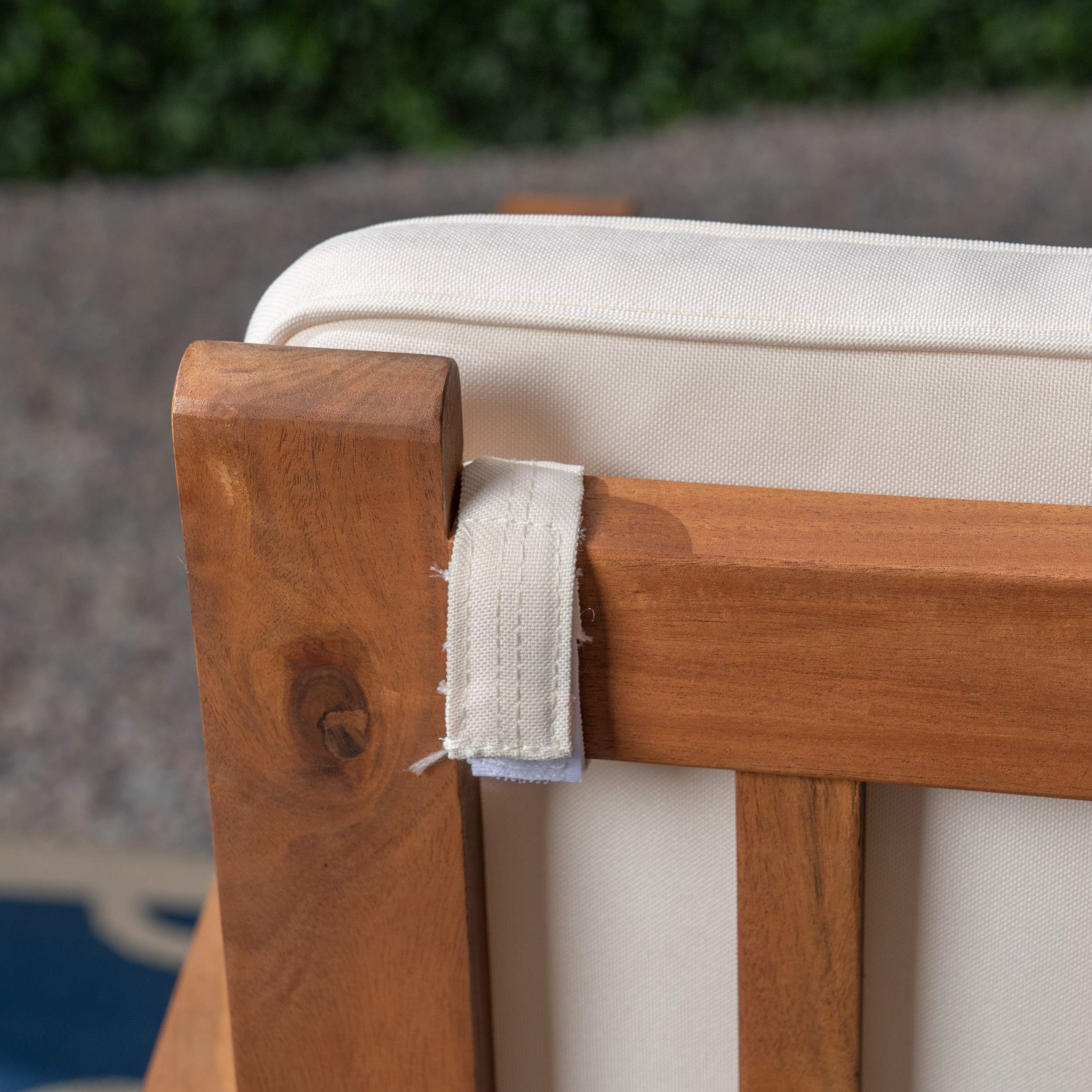 Outdoor Acacia Wood Loveseat
