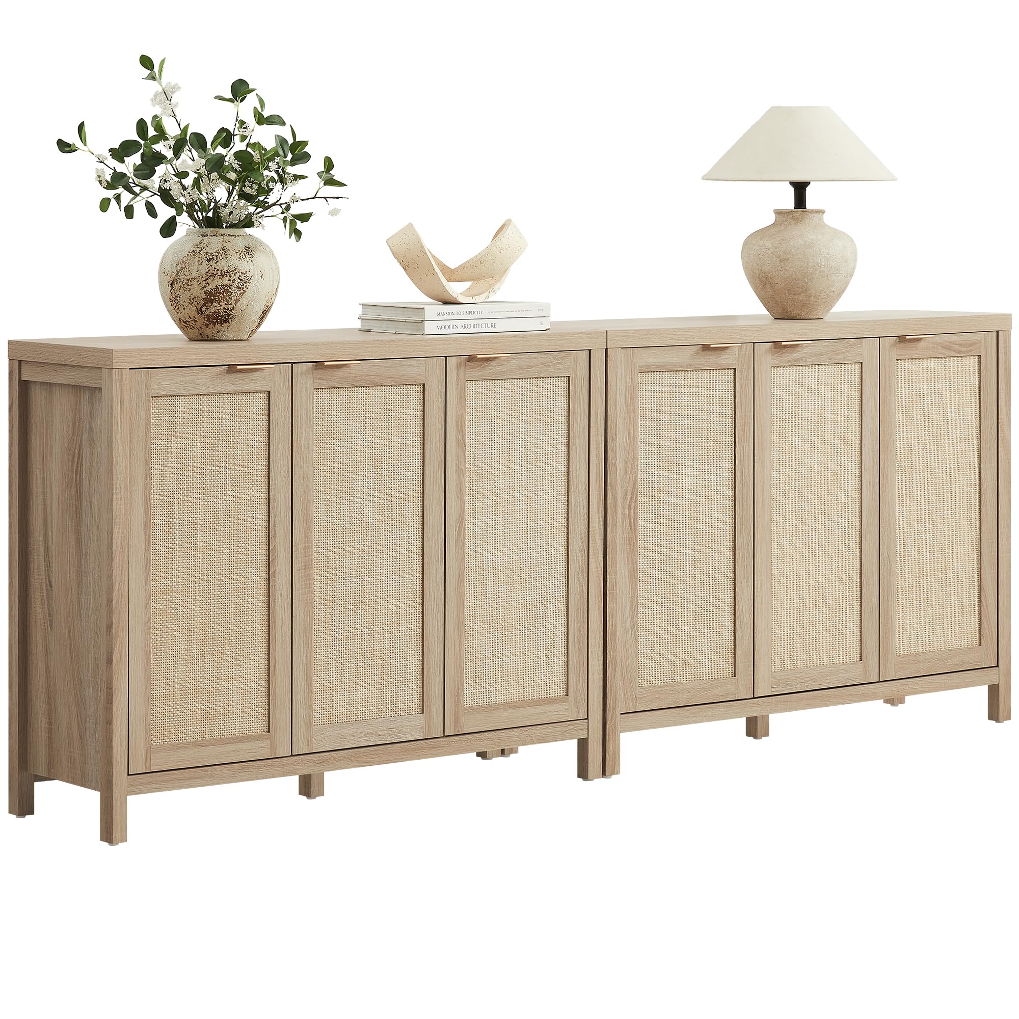 Rattan Buffet Cabinet with Storage