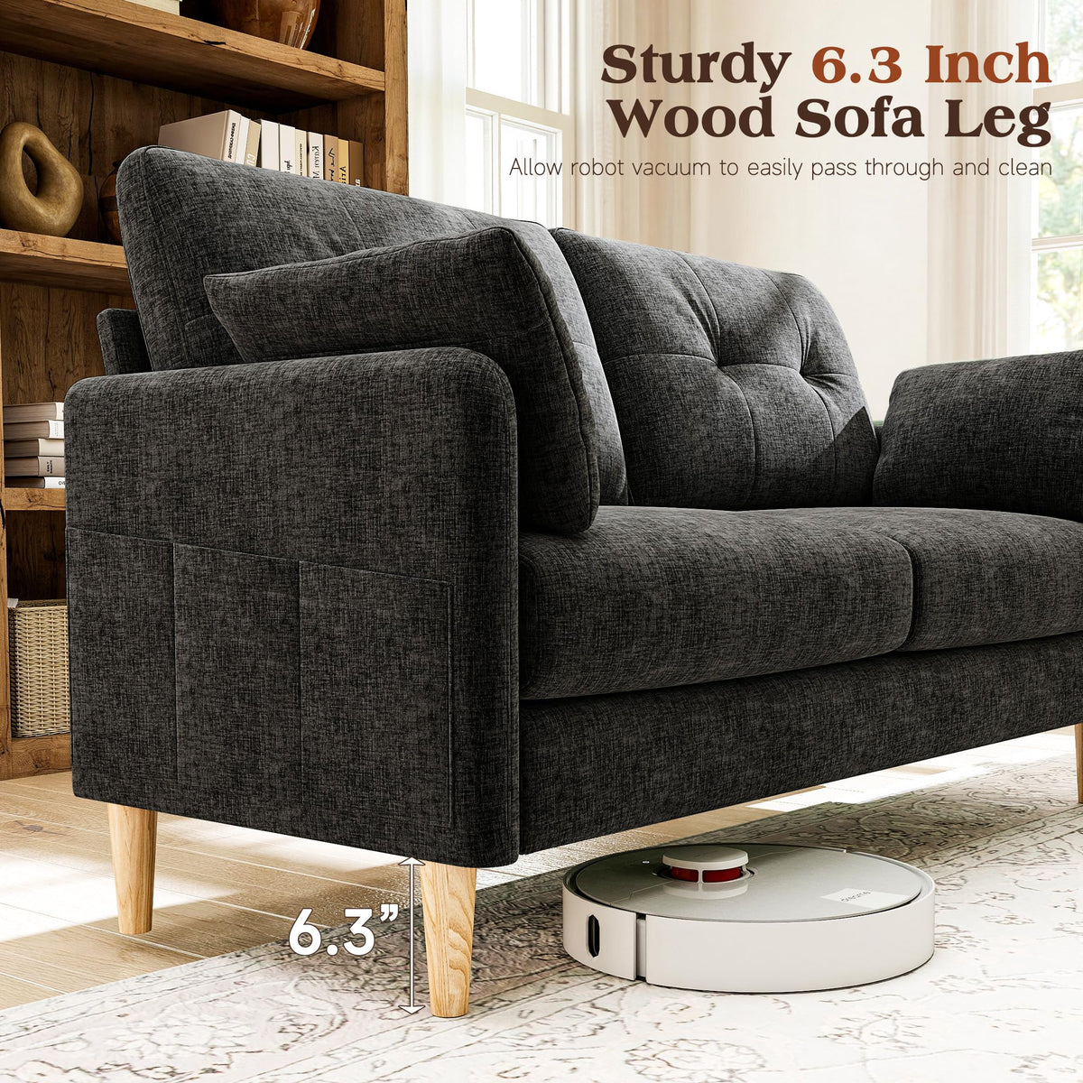 Chenille Loveseat Sofa