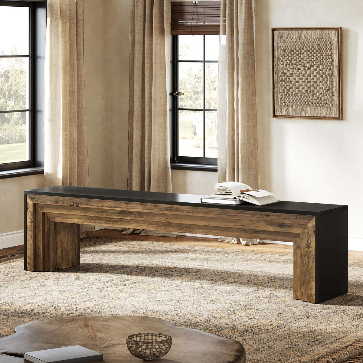 Extra Long Entryway Bench