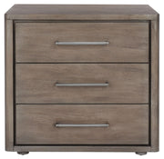SAFAVIEH Couture Rosey 3-Drawer Wood Night Stand, 24" Light Brown SFV7701B