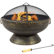 Steel Wood-Burning Fire Pit