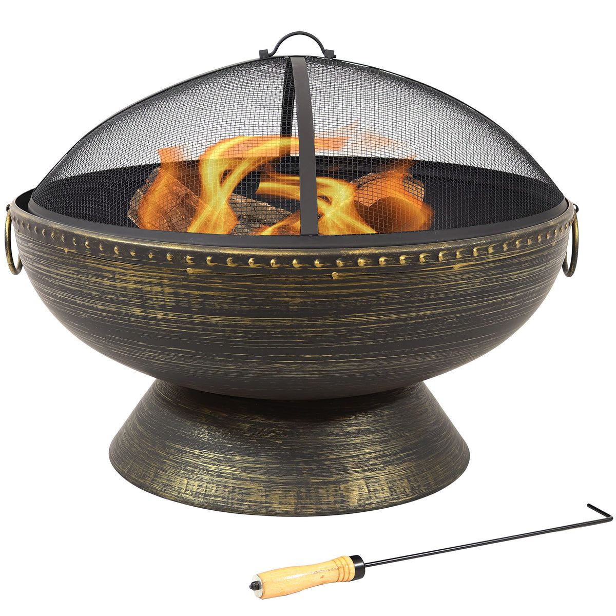 Steel Wood-Burning Fire Pit