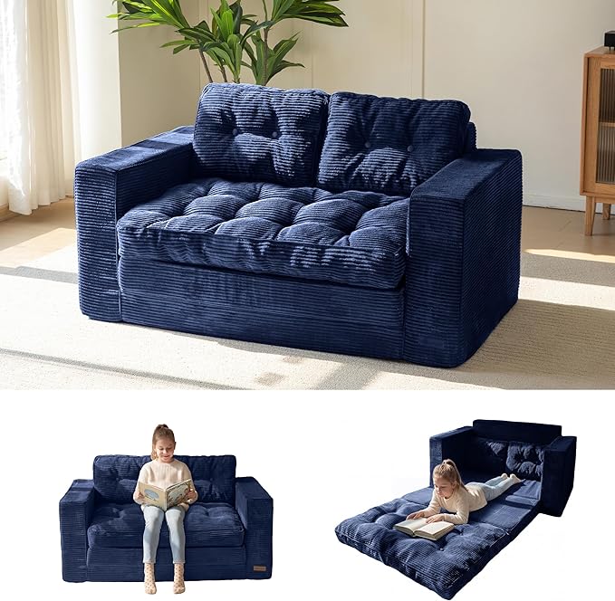 Convertible Sofa Bed with Pillows