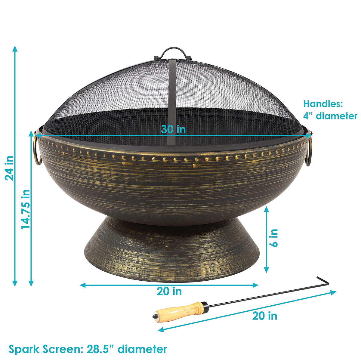 Steel Wood-Burning Fire Pit