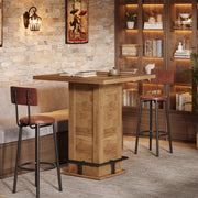 Square Bar Table – Industrial High Top Pub Table