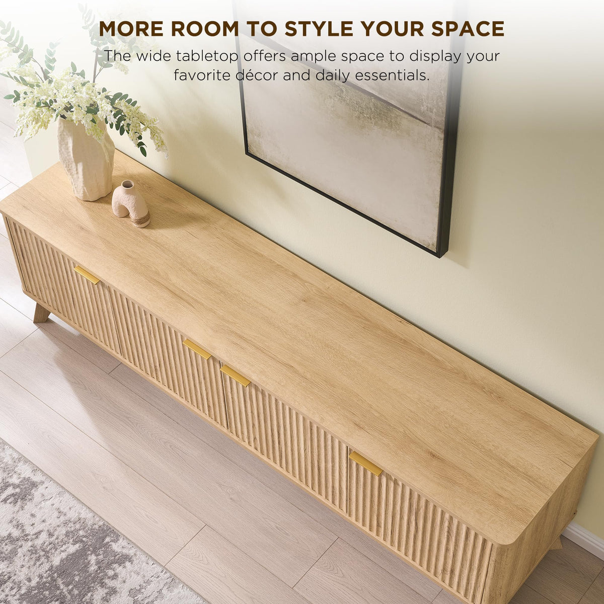 Fluted TV Stand