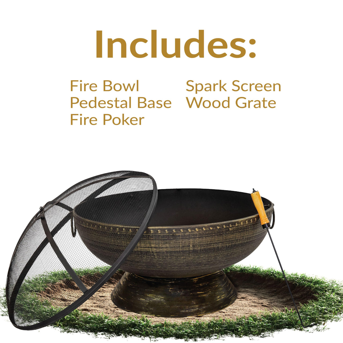 Steel Wood-Burning Fire Pit