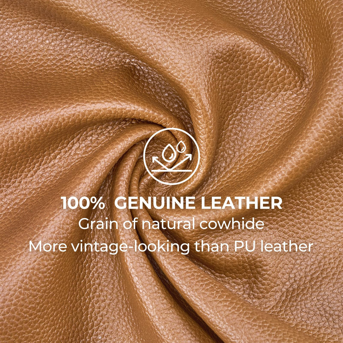 Square Leather Ottoman