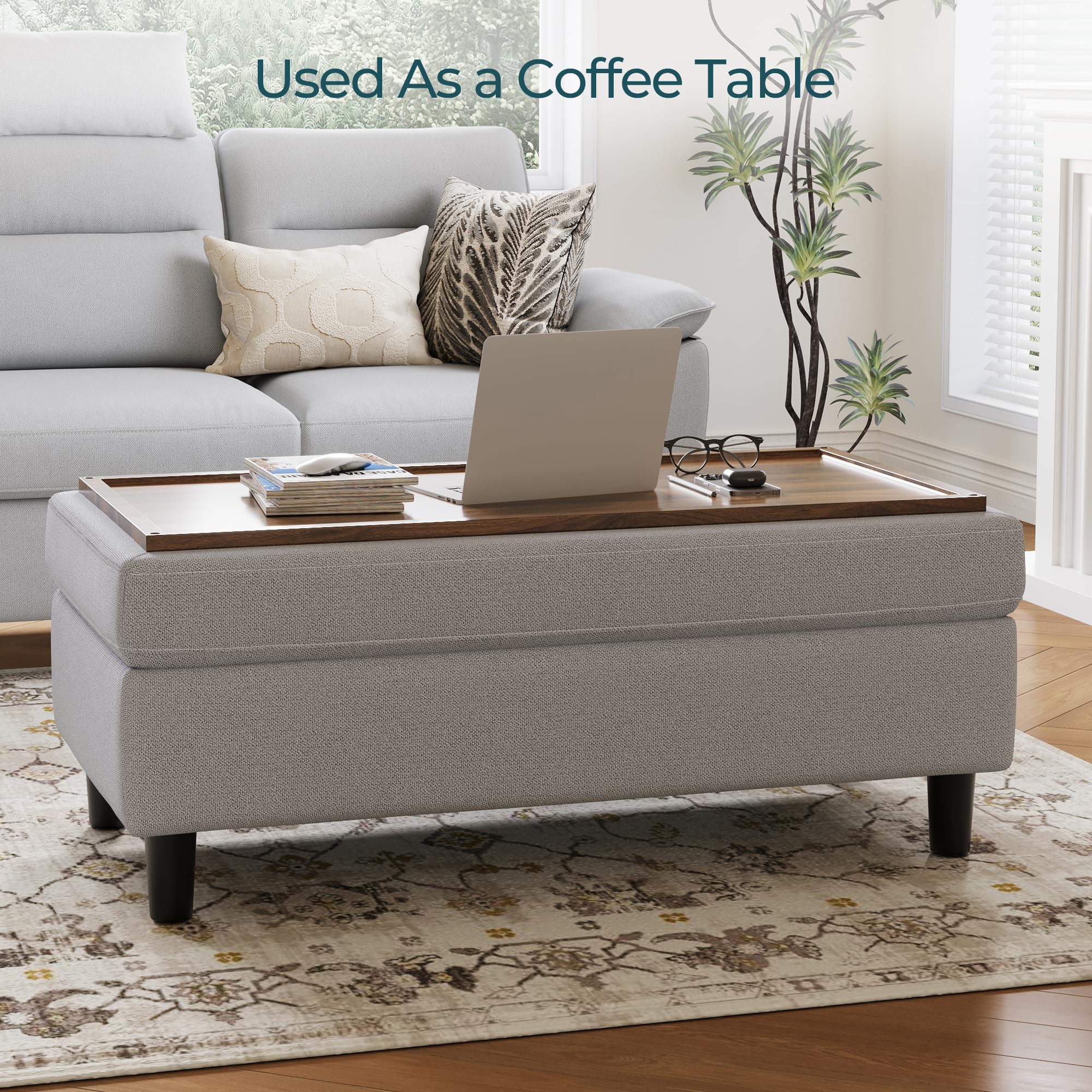 Storage Ottoman Bench with Lid