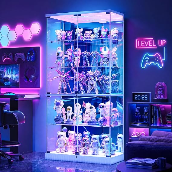 RGB Glass Display Cabinet with Lock