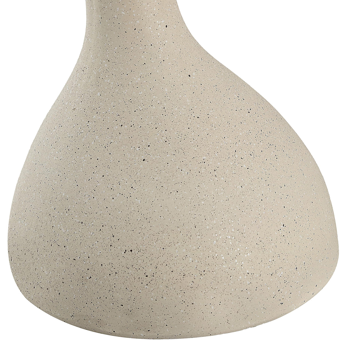 JONATHAN Y Boracay Sculptural Side Table 19.75", Cream Terrazzo