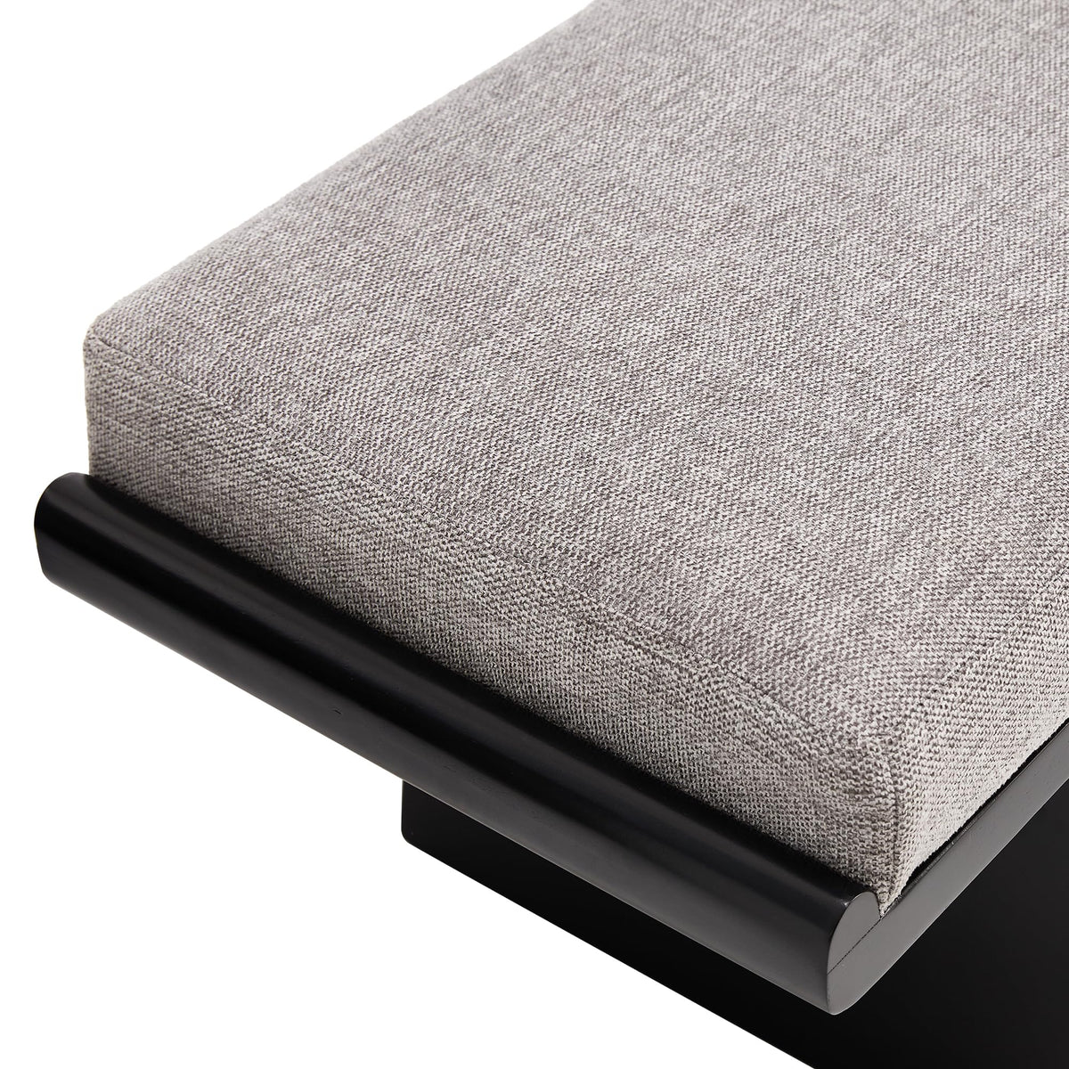 Linen Upholstered Wood Bench
