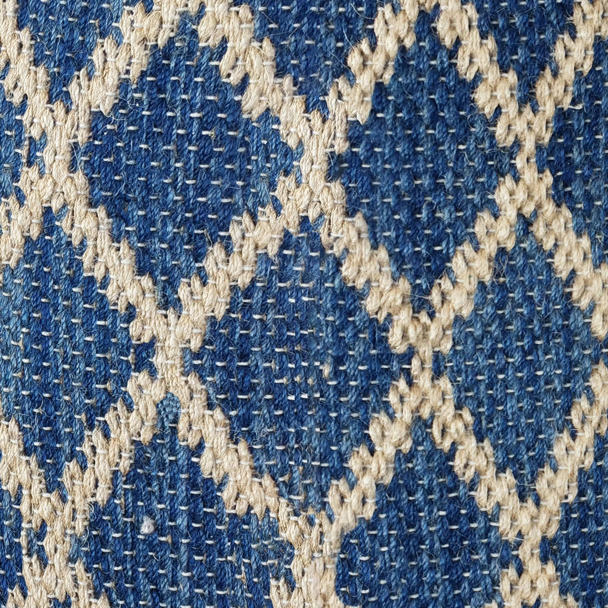 Round Jute Cotton Pouf