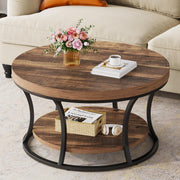 Round Coffee Table with Storage