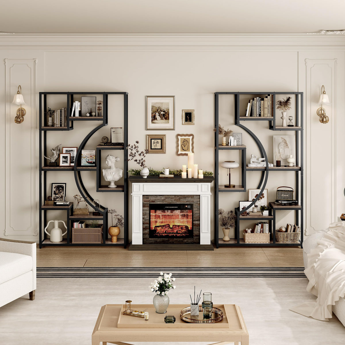 Geometric Bookshelf Set of 2
