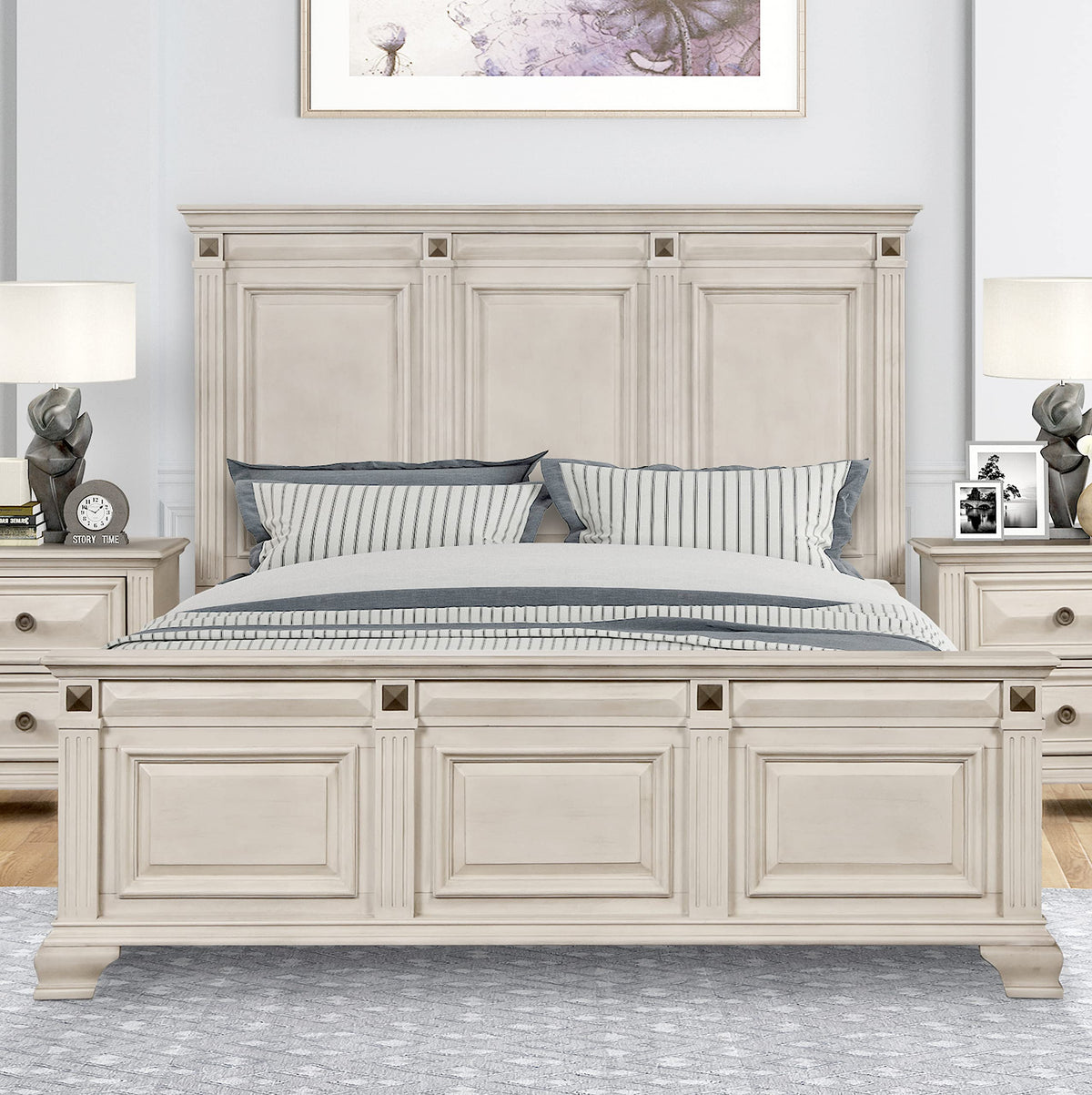 King Wood Bedroom Set, 5-Piece