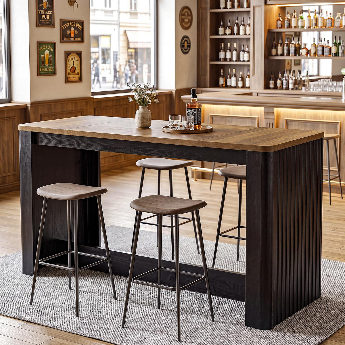 Farmhouse Counter Height Bar Table