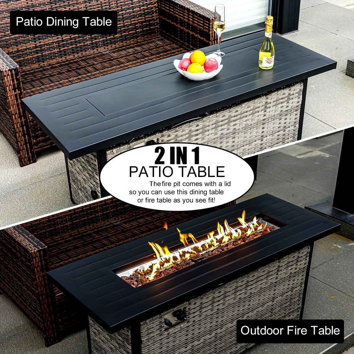 Propane Fire Pit Table