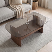 Curved Glass Coffee Table