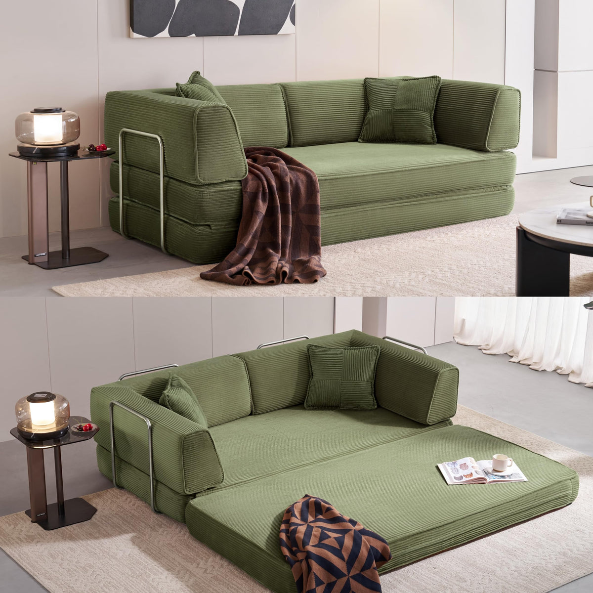 Corduroy Convertible Sofa Bed