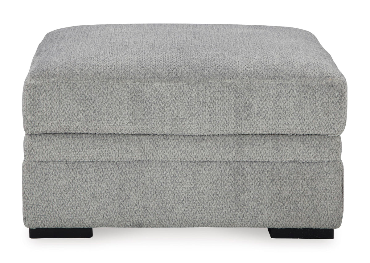 Square Storage Ottoman with Cup Holders