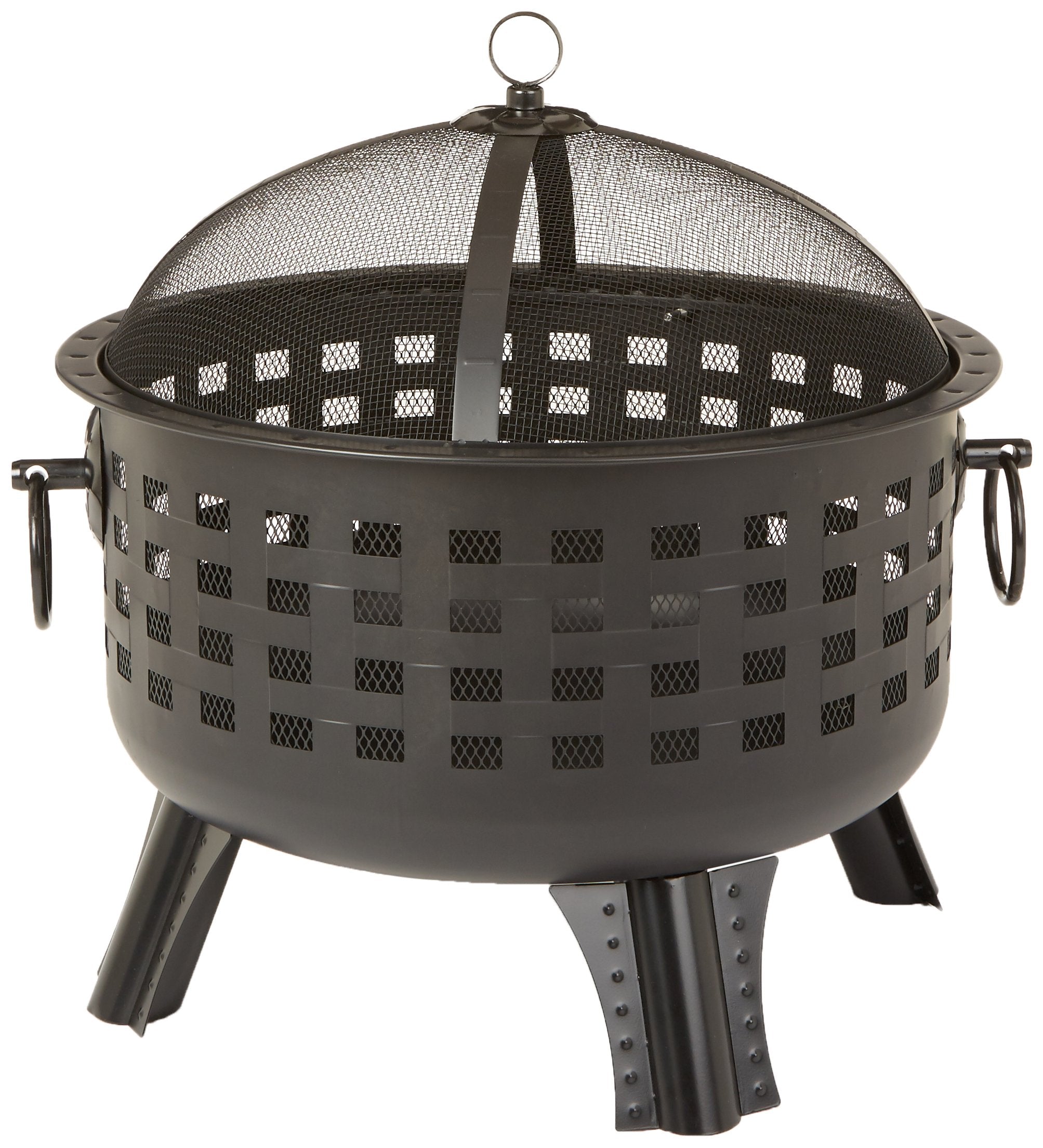 Round Steel Lattice Fire Pit