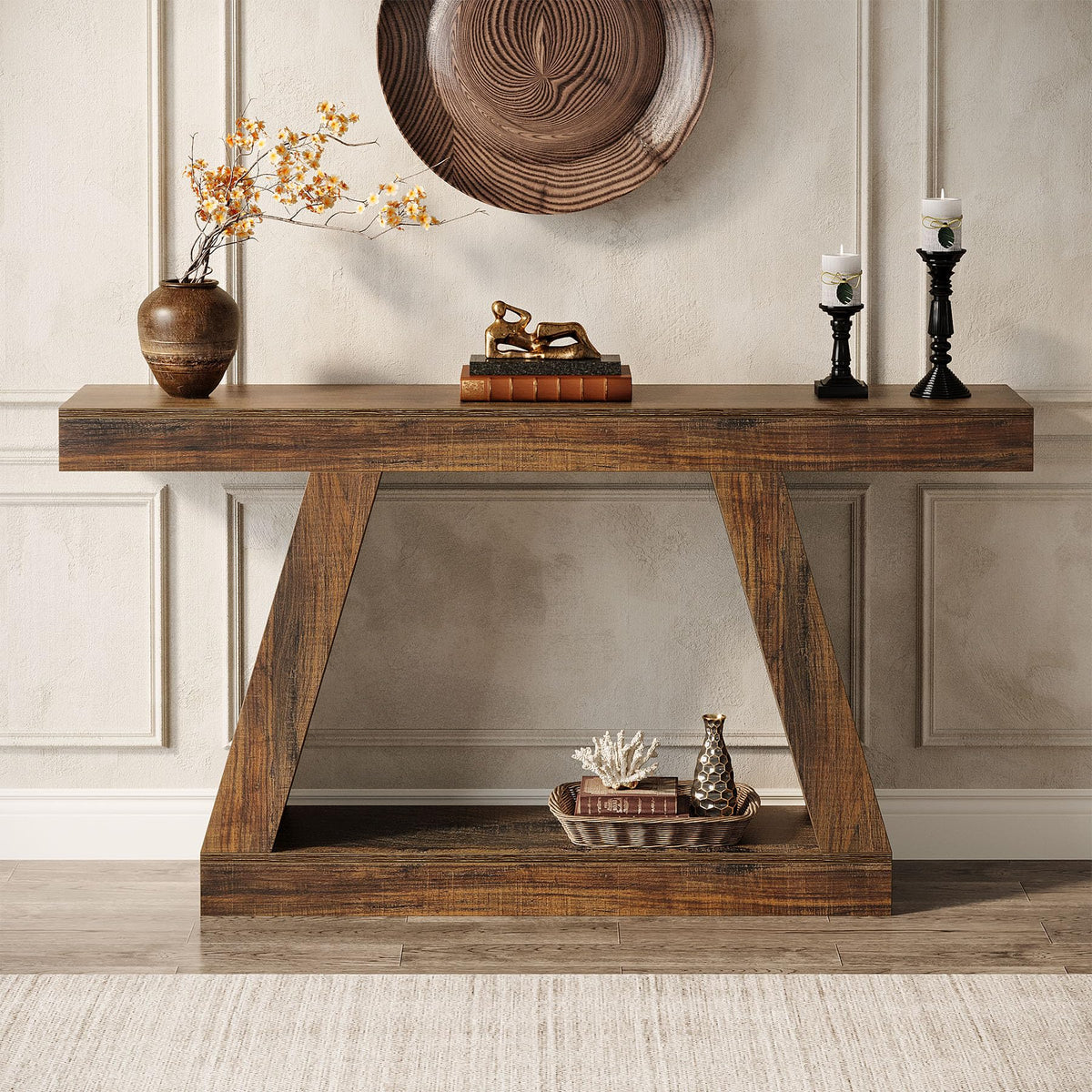Rustic Farmhouse Console Table