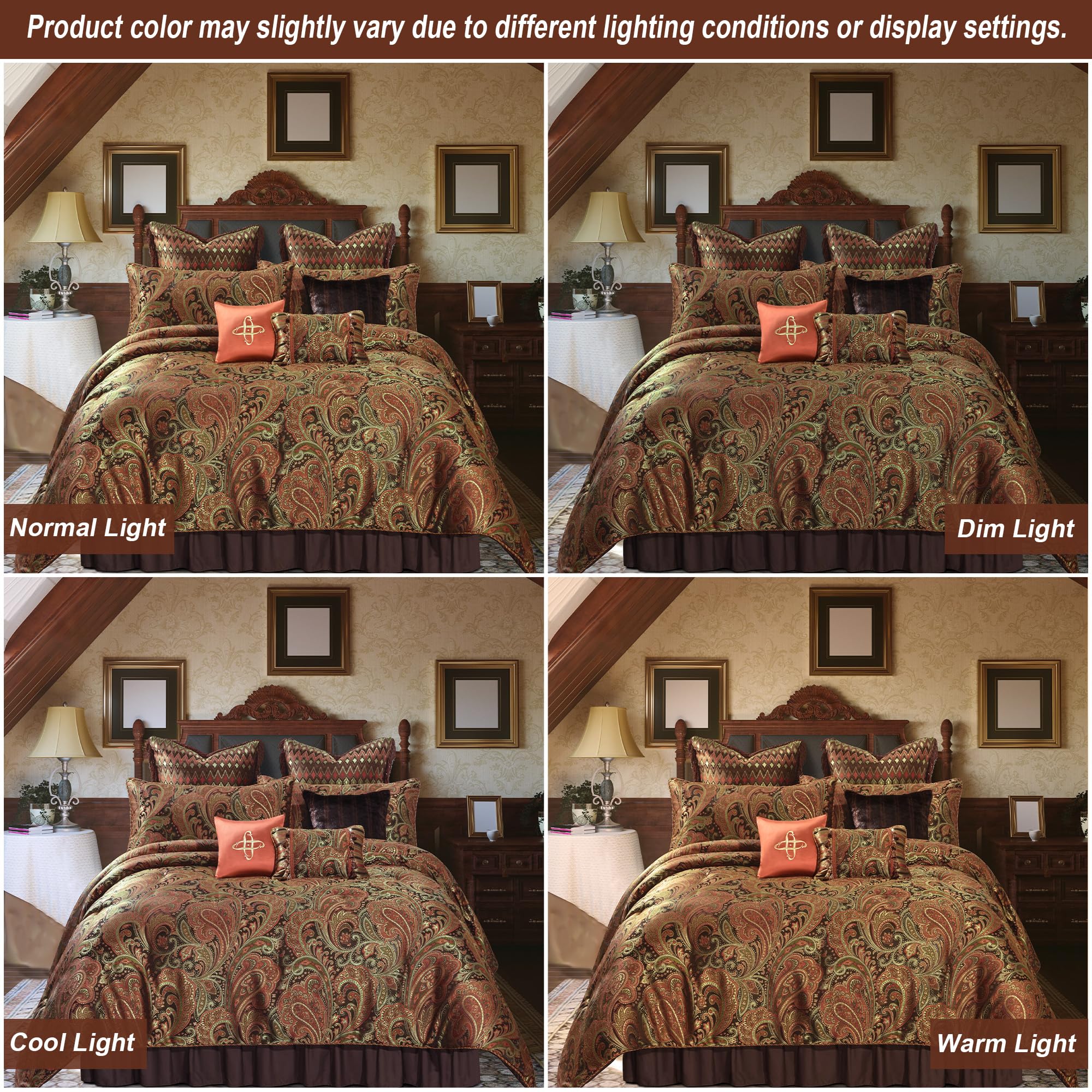 9-Piece Jacquard Comforter Set