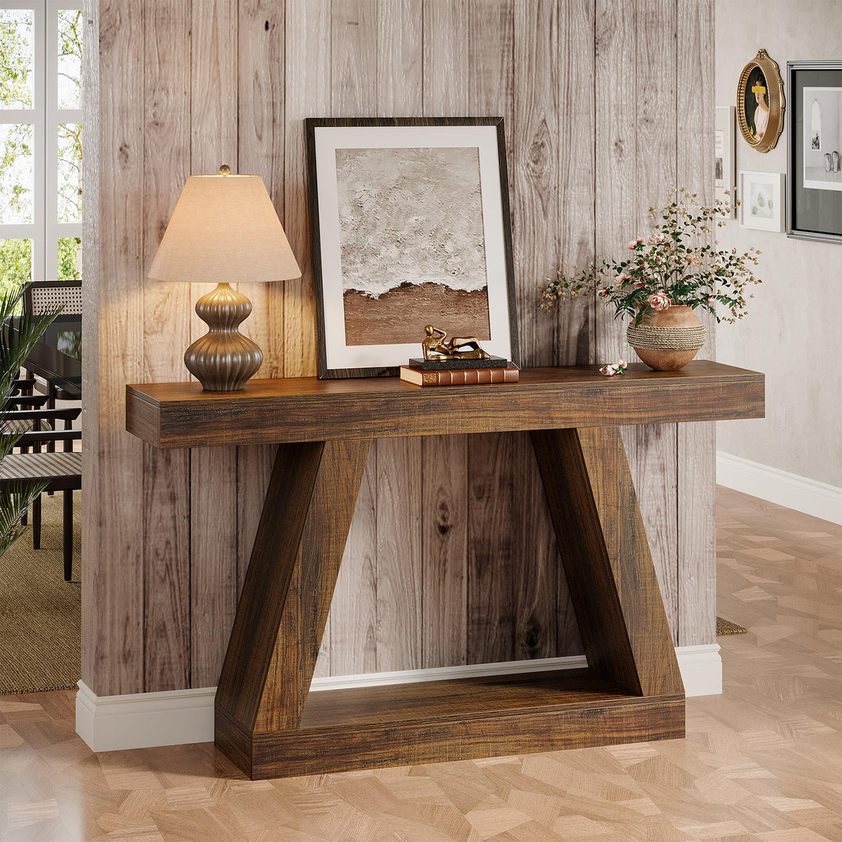 Rustic Farmhouse Console Table