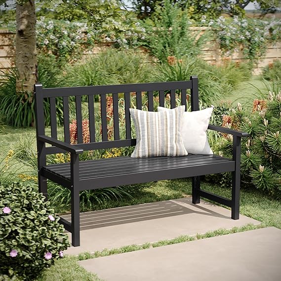 Acacia Wood 2-Person Outdoor Bench